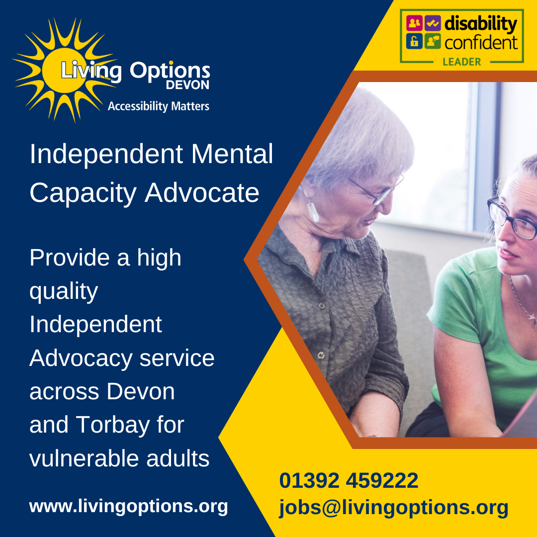 Independent Mental Capacity Advocate IMCA Part Time Living Options 