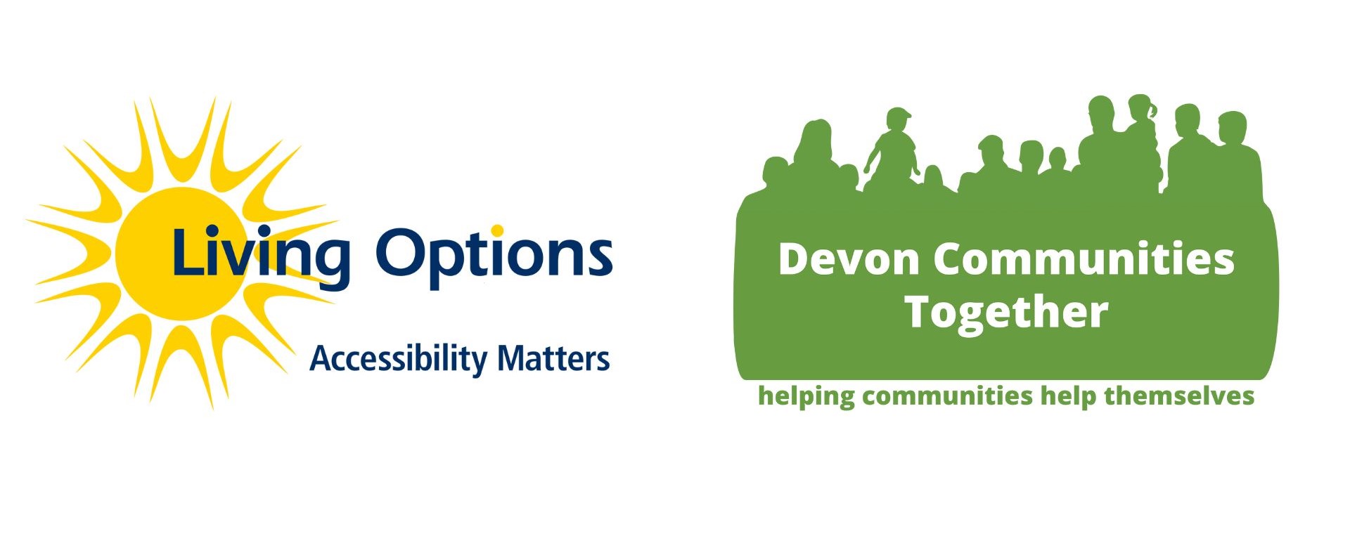 Living Options Devon and Devon Communities Together logo 
