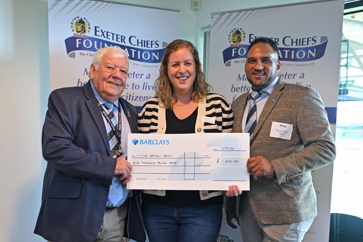 Support from Exeter Chiefs Foundation Charity