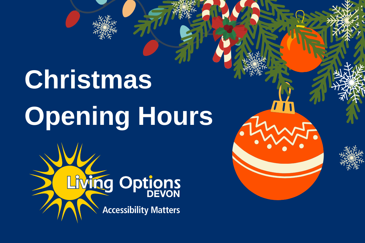 Living Options Devon opening times over Christmas and New Year 2024-2025